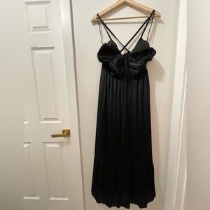 Zara Black Strappy Maxi Dress